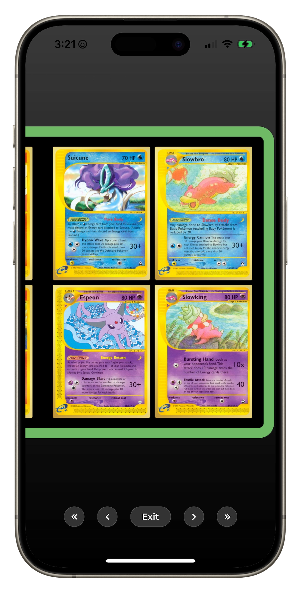 Showcasing a card collection in Fliptopia