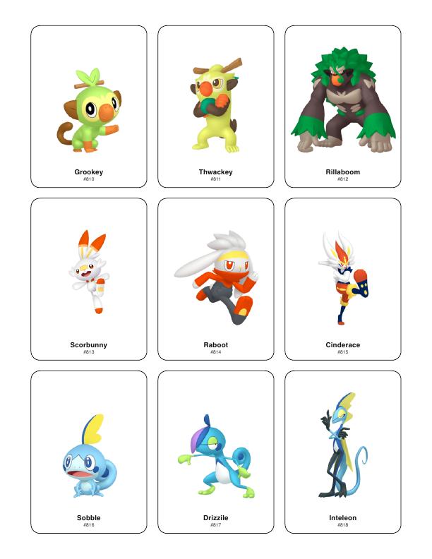 Gen 8 Galar proxy card sheet preview